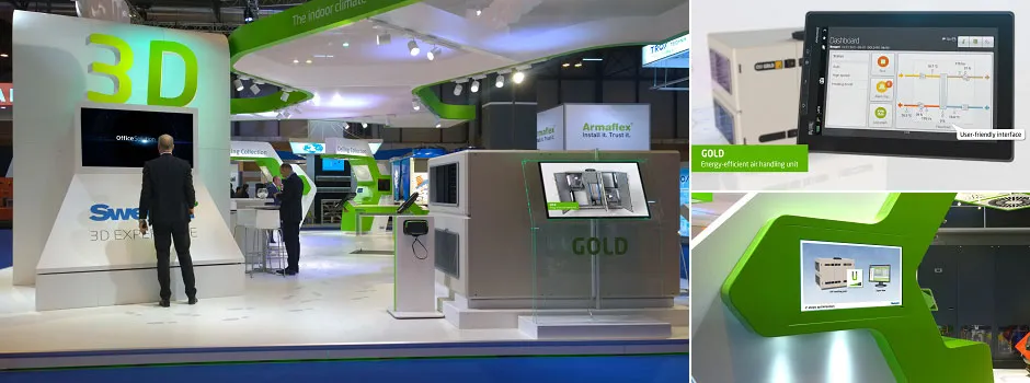 Swegon-Mässmaterial och webbpresentation